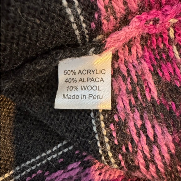 Alpaca Imports Fair Isle Zip Up Cardigan Sweater Size M - Picture 7 of 8